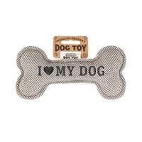 Hondenspeelgoed I love my dog (grey)
