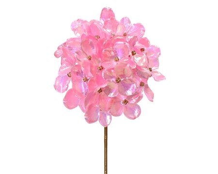 Hortensiasteel l15b27h8cm lichtroze