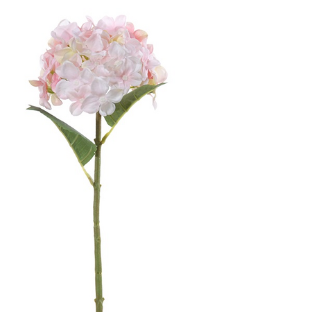 Hortensiasteel l46cm roze (Zijde-bloem)