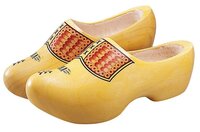 Houtenklomp vv geel 12cm