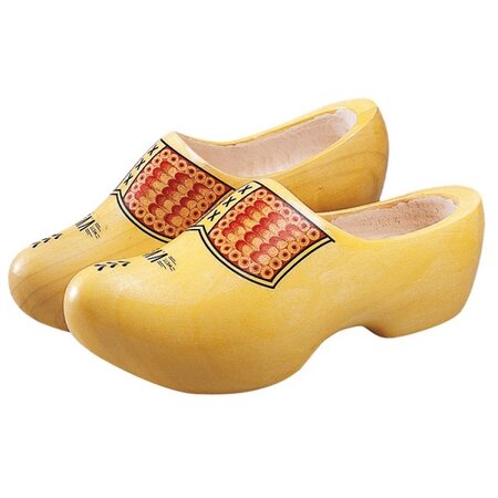 Houtenklomp vv geel 14cm