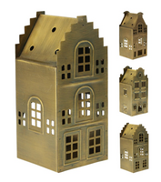 HUIS 17CM per stuk BRONS