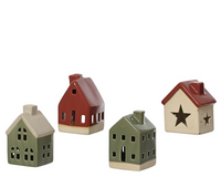 Huis porselein l6.3b7.3h11cm per stuk
