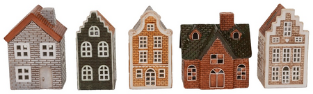 Huisje led d7h12cm 5st