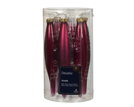 Ijspegel glas d3h15cm grntappl 6st