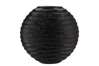 INGA JADA BLACK OVAL VASE WAVE 41X14X39CM