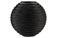 INGA JADA BLACK OVAL VASE WAVE 51X17X50CM