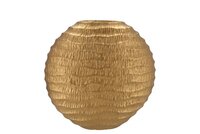 INGA JADA GOLD OVAL VASE WAVE 31X12X30CM