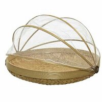 Insectenkap bamboe d31h8cm naturel