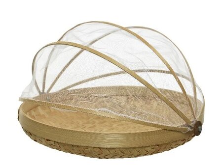 Insectenkap bamboe d36h10cm naturel