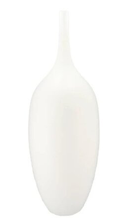 JILL WHITE VASE LONG 37X37X110CM