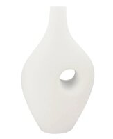 JILL WHITE VASE OVAL 20X40X73CM