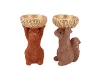 JINGLE NUDE/COPPER SQUIRREL ASS 12X10X17CM