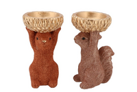 JINGLE NUDE/COPPER SQUIRREL ASS 14X12X23CM