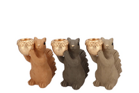 JINGLE WOODS BROWN MIX SQUIRREL per stuk 18X11X21CM