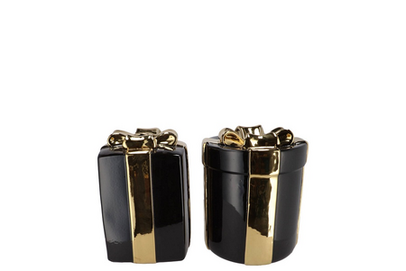 JOY WILD BLACK VASE PRESENT 11X15CM