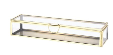 JUWELENDOOSJE GLAS 23X6X4CM