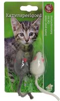 K.splg bontmuis 4cm grijs/wit a 2st