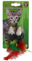 K.splg bontmuis 4cm zwart/wit a 2st