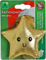 K.splg kerstster+catnip 10cm goud