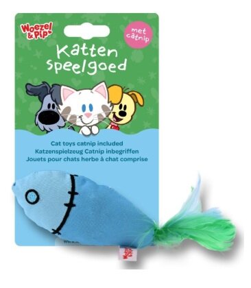 K.splg ritselvis+catnip 25cm blauw