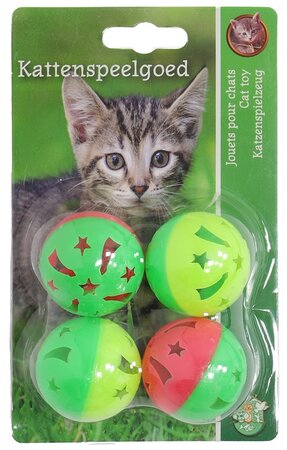 K.splg sterrenbal+bel 4cm 4st