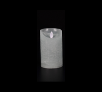 Kaars wax rustk+vlam 12.5cm mint bo