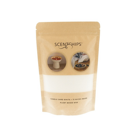 Kaars zandwax 250gr wit