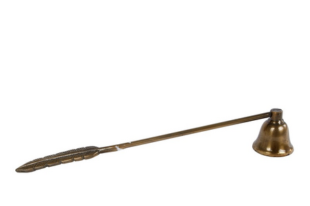 Kaarsendover feather oud goud
