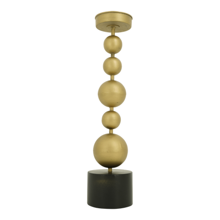 Kaarsh bol metaal goud d11.5b48.5cm