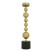 Kaarsh bol metaal goud d11.5h57cm