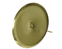 Kaarshouder ijzer d8cm l.goud 4st