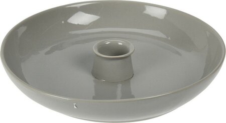 KANDELAAR BORD 19X3CM GRIJS