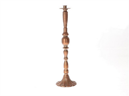 Kandelaar dhaka l15b55cm zilver