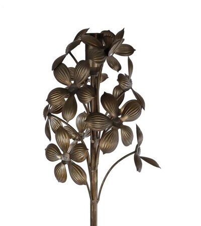 Kandelaar goud metaal l17b17h93cm