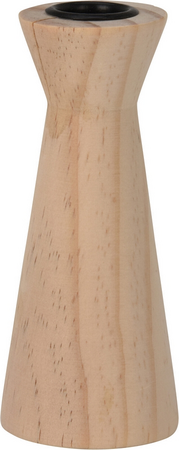 KANDELAAR HOUT KLEUR 14CM