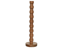 Kandelaar hout l10b10h38cm ntrl