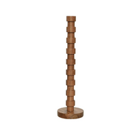 Kandelaar hout l10b10h38cm ntrl - afbeelding 2