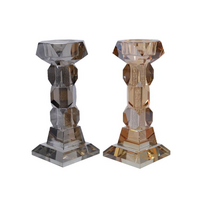 Kandelaar kristal l8b8h18.5cm a2 - afbeelding 2