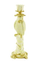 Kandelaar lora l14.5b12h37cm geel