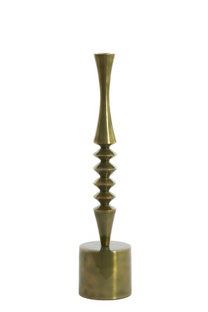 Kandelaar metaal d9h43.5cm grn