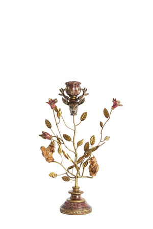 Kandelaar soryn metaal d19h35cm rd