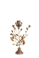 Kandelaar soryn metaal d19h35cm rd