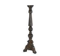 Kandelaar xxl zwrt hout l20b20h78cm