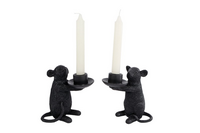 Kandelaar zwart a2 poly l14b8h15cm