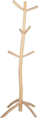 Kapstok teak naturel l42b53h183cm