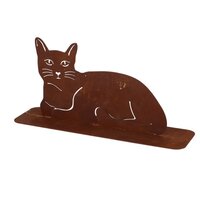 Kat liggend 26.8x10x16.7cm brn