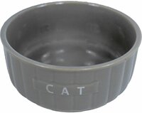 Katteneetbak steen ribbel d12cm tp