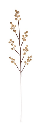 KERST BESSENTAK 75CM GOUD