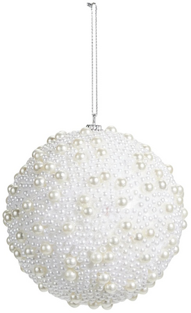 KERSTBAL 10CM MET PAREL FINISH